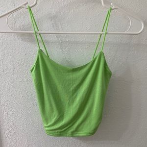 PacSun Basic Neon Green Cami Top